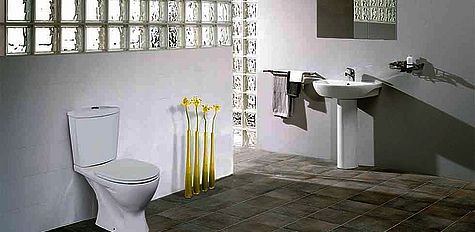 Armitage Shanks white bathroom