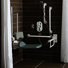 Armitage Shanks shower set installation in bathroom.